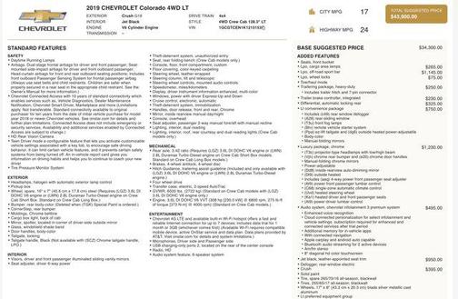 2019 Chevrolet Colorado LT