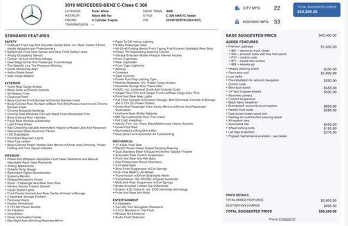 2019 Mercedes-Benz C-Class C 300 4MATIC