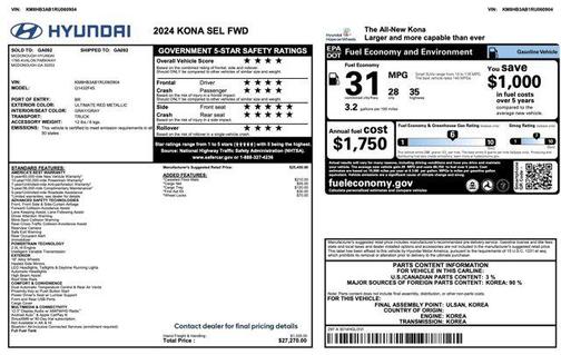 2024 Hyundai KONA SEL
