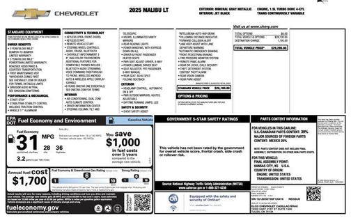 2025 Chevrolet Malibu FWD 1LT