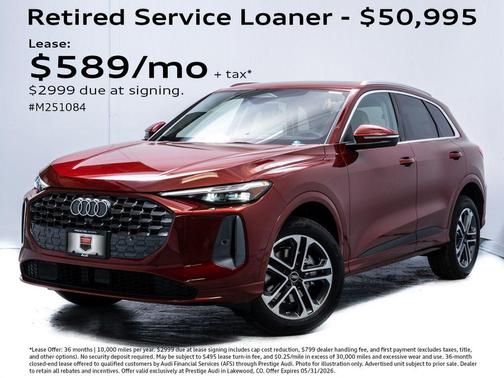 Grenadine Red Metallic 2025 Audi Q5 Premium Plus TFSI quattro S tronic