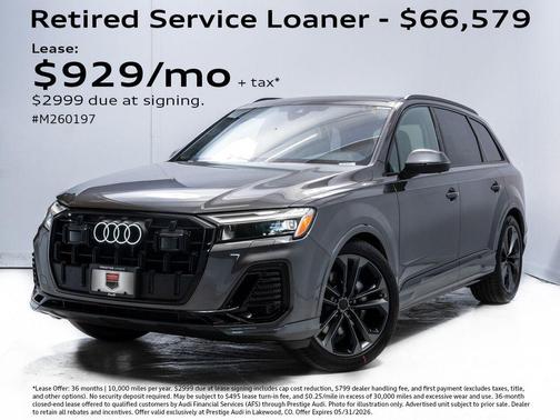 Samurai Gray Metallic 2026 Audi Q7 55 Premium Plus