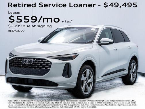 Glacier White Metallic 2025 Audi Q5 Premium Plus TFSI quattro S tronic