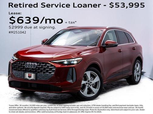 Grenadine Red Metallic 2025 Audi Q5 Prestige TFSI quattro S tronic