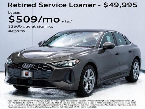 Chronos Gray Metallic 2025 Audi A5 Premium Plus TFSI quattro S tronic