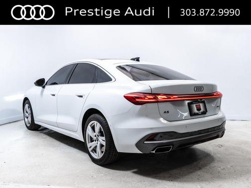 Glacier White Metallic 2025 Audi A5 Prestige TFSI quattro S tronic