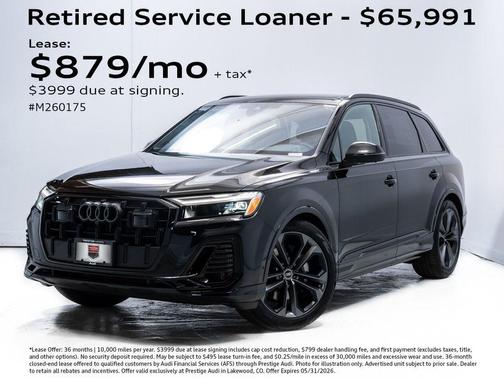 Mythos Black Metallic 2026 Audi Q7 55 Premium Plus