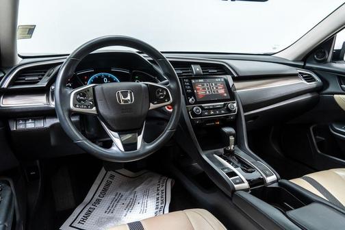 Platinum White Pearl 2021 Honda Civic EX-L