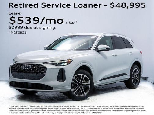 Glacier White Metallic 2025 Audi Q5 Premium TFSI quattro S tronic