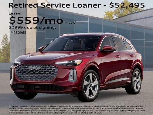 Grenadine Red Metallic 2025 Audi Q5 Prestige TFSI quattro S tronic