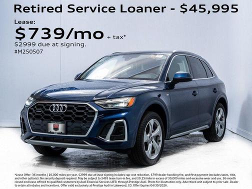 Navarra Blue Metallic 2025 Audi Q5 45 S line Premium Plus