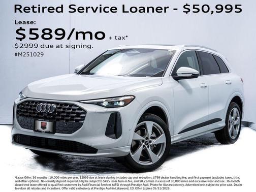 Glacier White Metallic 2025 Audi Q5 Premium Plus TFSI quattro S tronic