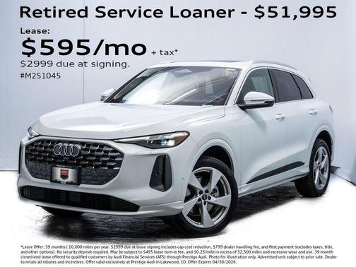 Glacier White Metallic 2025 Audi Q5 Premium Plus TFSI quattro S tronic