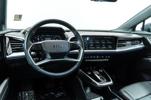Pebble Gray 2024 Audi Q4 e-tron Prestige 55 quattro