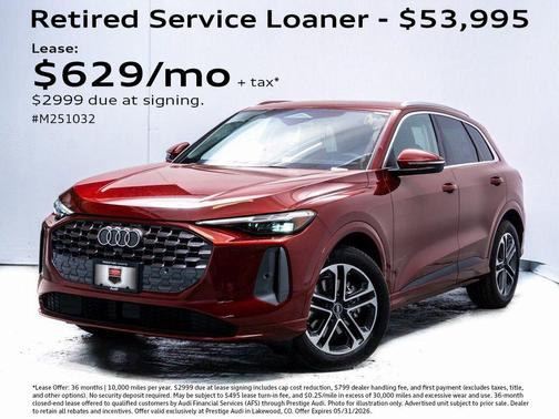 Grenadine Red Metallic 2025 Audi Q5 Prestige TFSI quattro S tronic