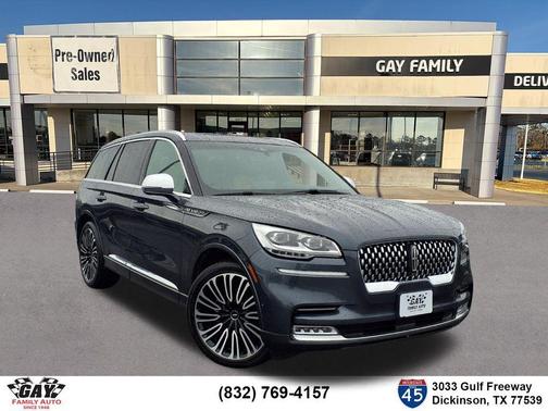 Blue Metallic 2022 Lincoln Aviator Black Label AWD