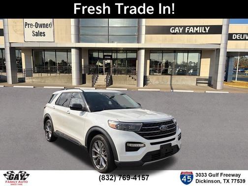 White Metallic 2022 Ford Explorer XLT
