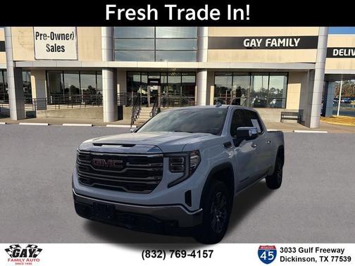 Summit White 2025 GMC Sierra 1500 SLT