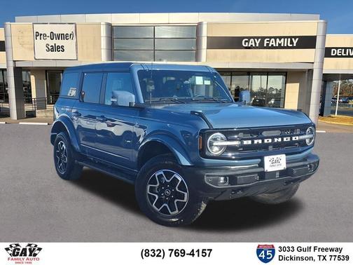 Azure Gray Metallic 2024 Ford Bronco Outer Banks
