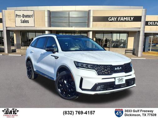 White Pearl 2022 Kia Sorento SX-PRESTIGE