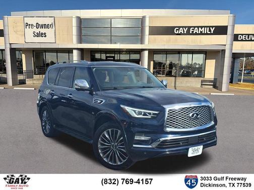 Blue 2019 INFINITI QX80 Luxe