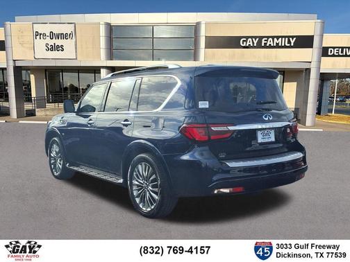Blue 2019 INFINITI QX80 Luxe