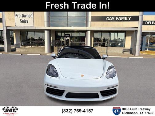 White 2019 Porsche 718 Boxster S