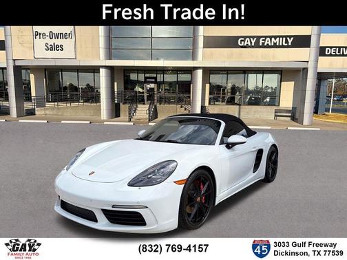 White 2019 Porsche 718 Boxster S
