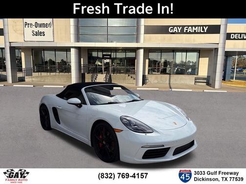 White 2019 Porsche 718 Boxster S