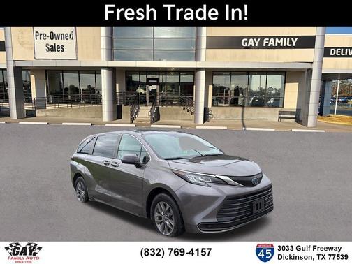 Predawn Gray Mica 2022 Toyota Sienna LE