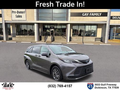 Predawn Gray Mica 2022 Toyota Sienna LE
