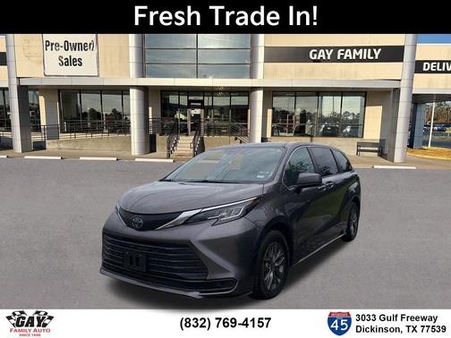 Predawn Gray Mica 2022 Toyota Sienna LE