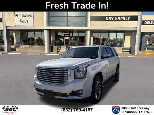 White Frost Tri-Coat 2018 GMC Yukon SLT