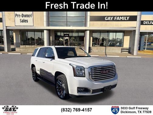 White Frost Tri-Coat 2018 GMC Yukon SLT