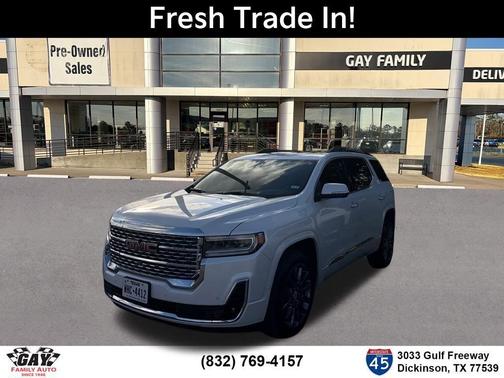 White Frost Tri-Coat 2020 GMC Acadia Denali
