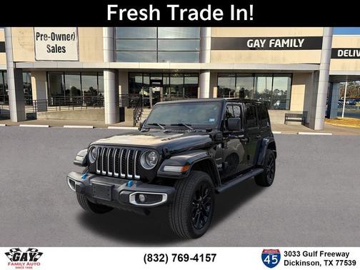 Black Clearcoat 2023 Jeep Wrangler 4xe Sahara