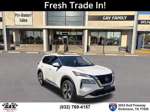 White 2023 Nissan Rogue Platinum
