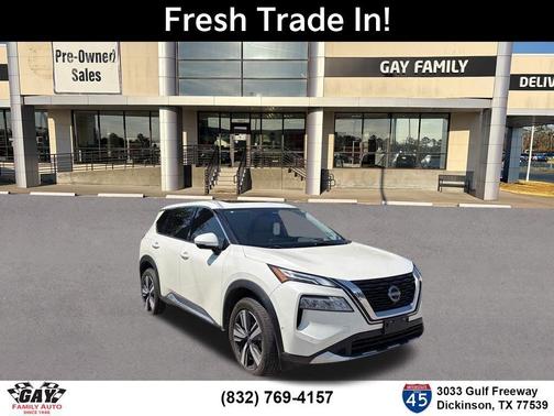 White 2023 Nissan Rogue Platinum
