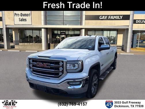 Summit White 2018 GMC Sierra 1500 SLT