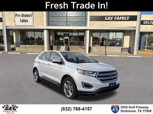 White Platinum Clearcoat Metallic 2016 Ford Edge SEL