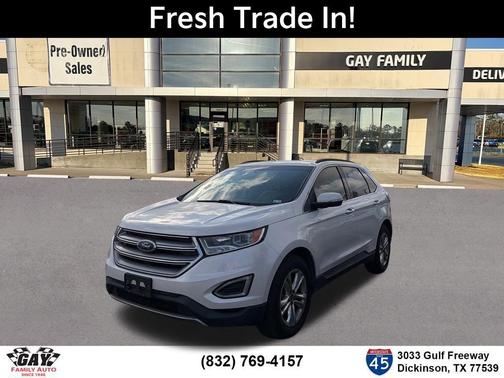 White Platinum Clearcoat Metallic 2016 Ford Edge SEL