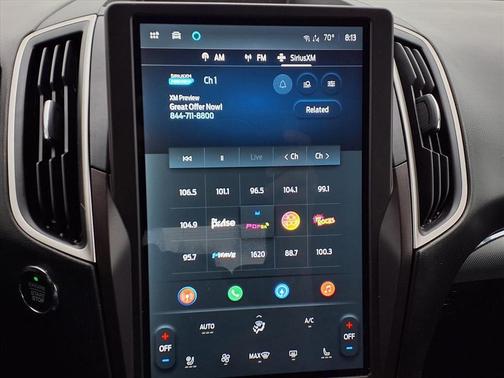 Red Metallic 2021 Ford Edge SEL