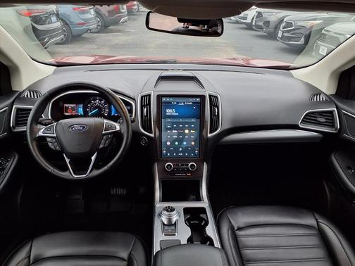 Red Metallic 2021 Ford Edge SEL