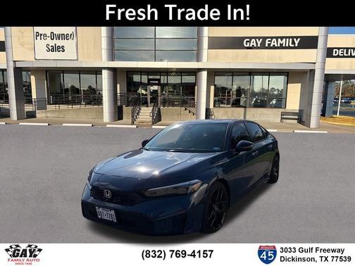 Blue 2025 Honda Civic Sport