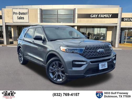 Gray 2022 Ford Explorer XLT