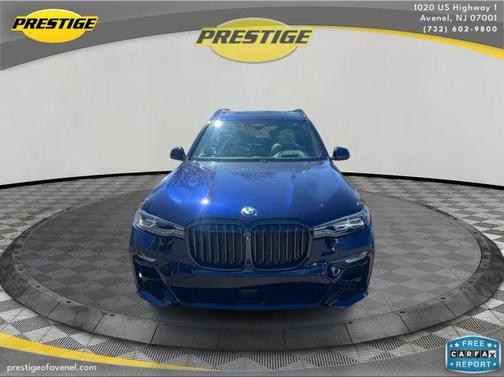 Blue 2021 BMW X7 M50i