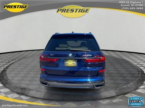 Blue 2021 BMW X7 M50i