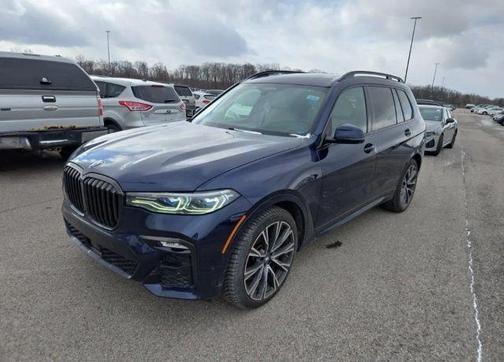 Blue 2021 BMW X7 M50i