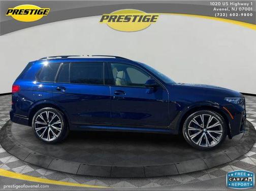 Blue 2021 BMW X7 M50i