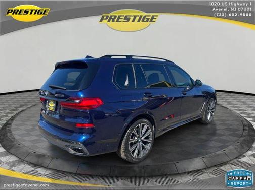 Blue 2021 BMW X7 M50i